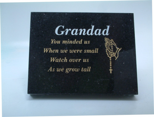 Granite Grave Plaque